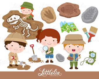 Palaeontology clipart - archeology clipart - 16102