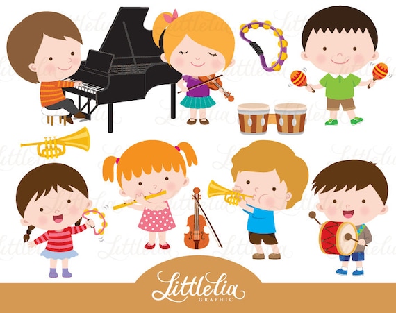 Music Class Clipart Musician Clipart 16102 - Etsy