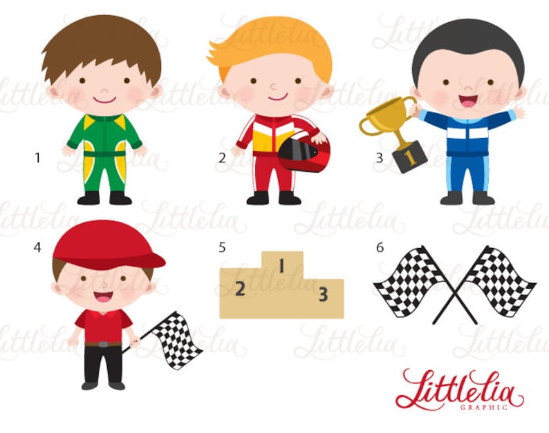 Race cars clipart Racer clipart 15081 image 2