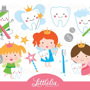 Tooth fairy - teeth clipart - 15060