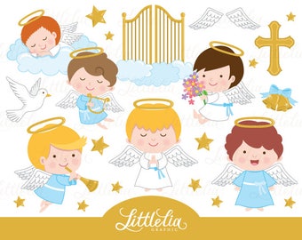 Angels clipart - angel boys clipart - 17050