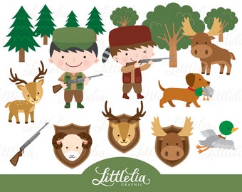 Hunter clipart - Hunting clipart - Hunting season clipart - 15055