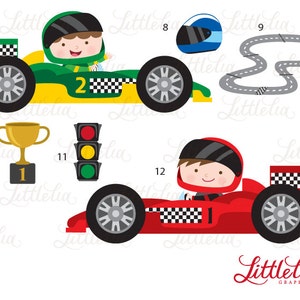 Race cars clipart Racer clipart 15081 image 3