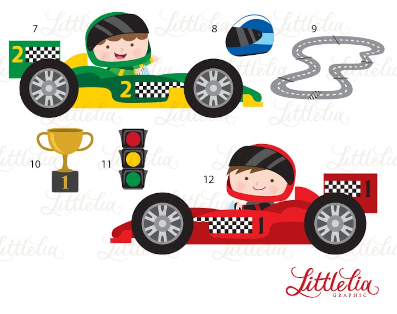 Race cars clipart Racer clipart 15081 image 3