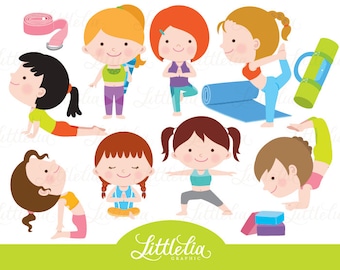 yoga clipart - exercise clipart - 16074
