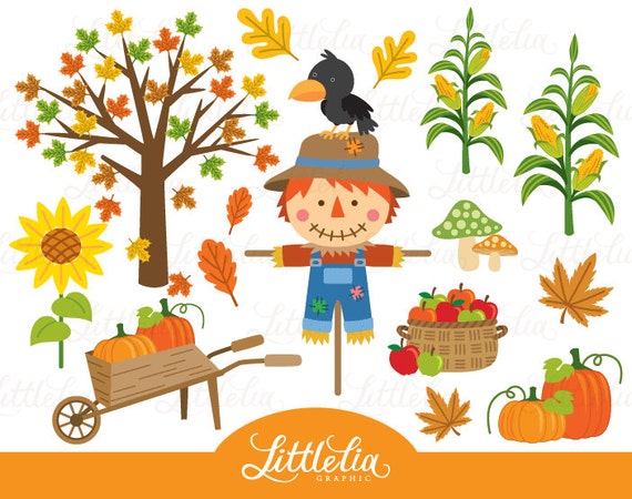 Fall clipart - Harvest autumn clipart - 15070
