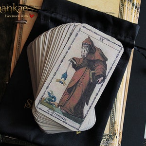 Handgemaakte oude tarot van Lombardije tarotdeck, 78 kaarten