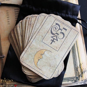 Lenormand tarot cards with bag, 36 cards, full deck