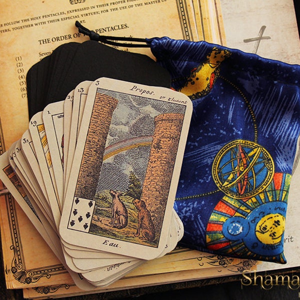 Cartomancie, divination, tarot fait main Le Petit Oracle Des Dames, 42 cartes
