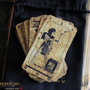 Handgemachte antike ägyptische Tarotkarten