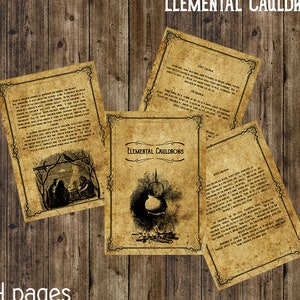 Descarga digital instantánea de calderos elementales, imprimible