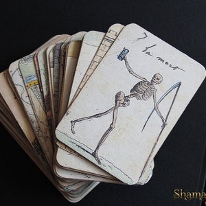 Handmade cards, Jeu divinatoire révolutionnaire 1791, 66 cards