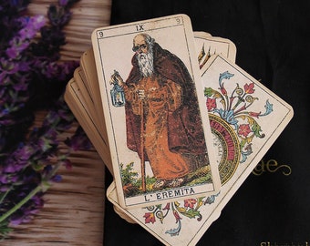 Handmade Italian tarot cards deck, 78 cards