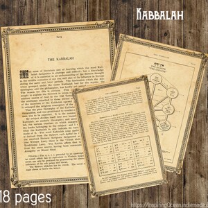 Kabbalah instant digital download, printable, 26 pages download