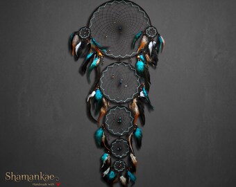 Large Handmade Dreamcatcher Wall Hanging | Boho Feather Spiritual Decor