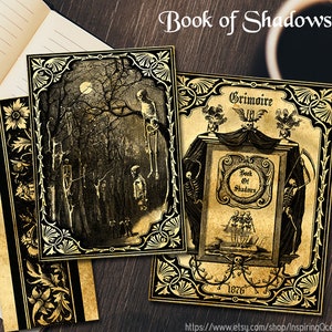 Book of Shadows, printable cover and back set
