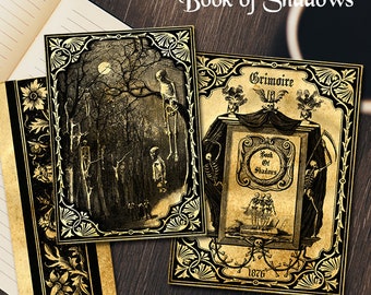 Book of Shadows, printable cover and back set