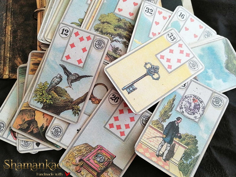 Lenormand Tarot Cards With Bag, 36 Cards, Full Deck - Etsy