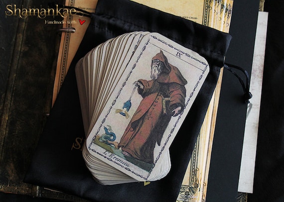 Handmade Ancient Tarot of Lombardy Tarot Deck, 78 Cards - Etsy