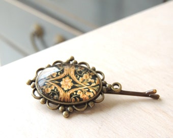 Vintage Victorian Glass Handmade Antique Jewelry , Bridal Hairpin, Veil,  Jewelry, Accessories, Hair pin, Bobby Pin