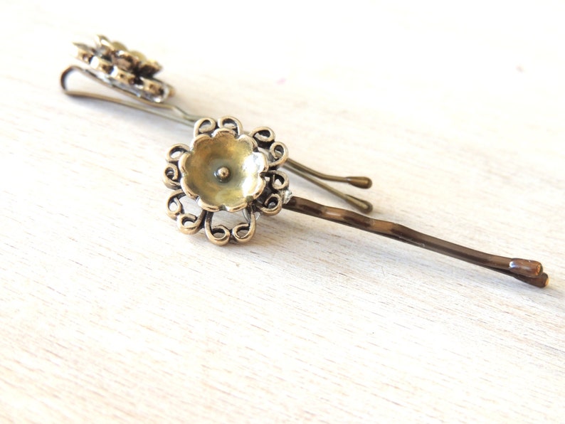 TWO Antique Flowers Bridal Hair Pins Amazing Hair Pins. Etsy