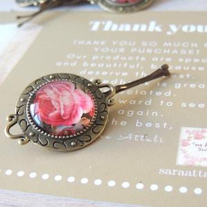 Amazing Vintage Victorian Floral Handmade Hair Pin Antique Jewelry , Bridal Hairpin, Veil,  Jewelry, Accessories, Hair pin, Bobby Pin