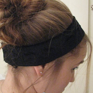 Non-Slip No Slip Headband Black Great for Tichel, Head scarves, wigs, Tichel, Head Coverings, Jewish Headcovering, Scarf, Bandana, Apron image 5