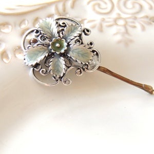 Vintage Antique Blue Haarnadel, Braut Haarnadel, Schmuck, Bronze Haarspange, Haarnadel, Erstaunlich Vintage Style Pin Clips Broch, Bobby Pins