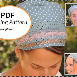 Sinar Tichel PATTERN How To Sew Your  Apron Tichel Pattern Hair Snood Head Covering PATTERN Jewish Headcovering Scarf Bandana Apron
