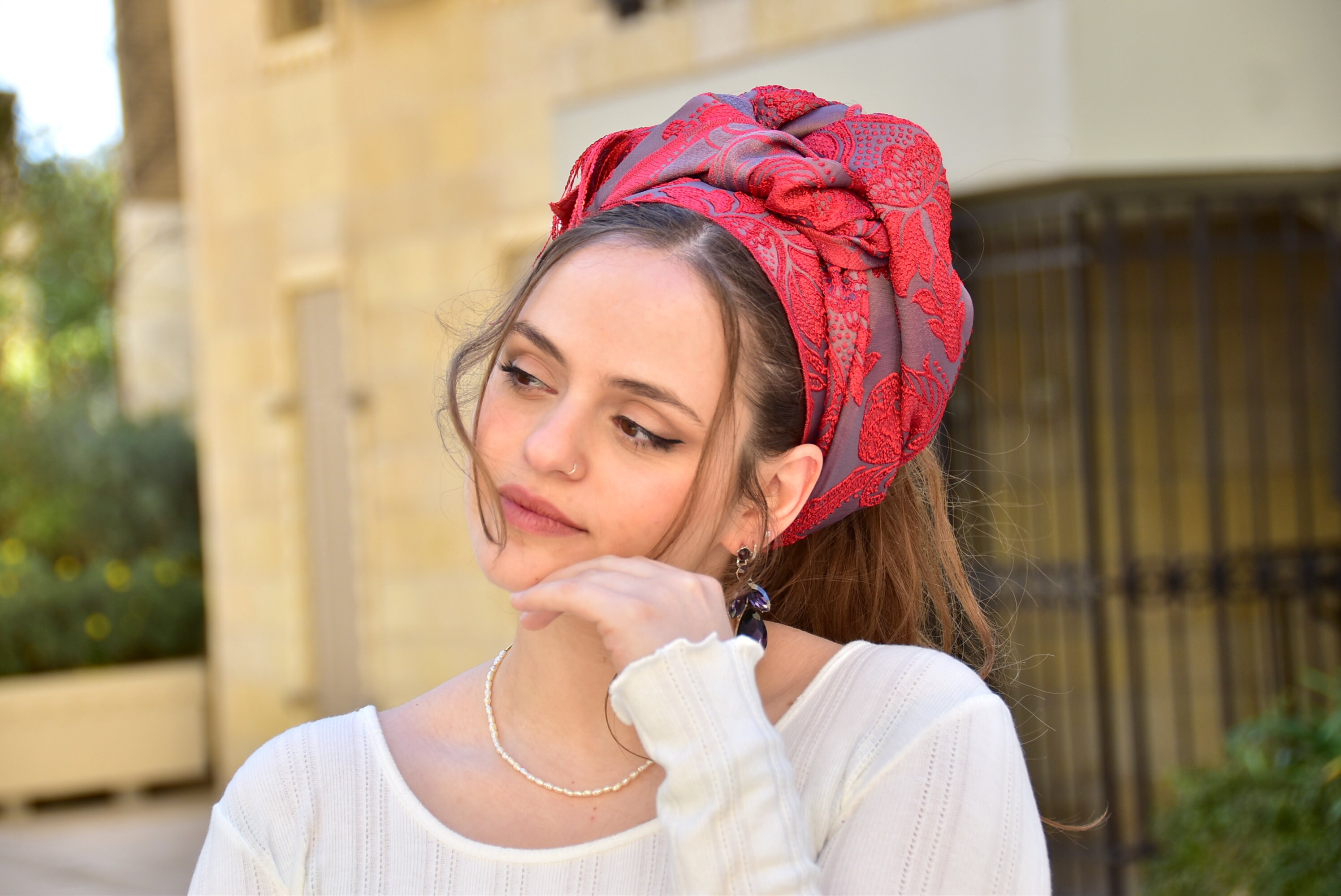 Genesis Gorgeous Headscarf Tichel, Snood, Head Scarf, Head