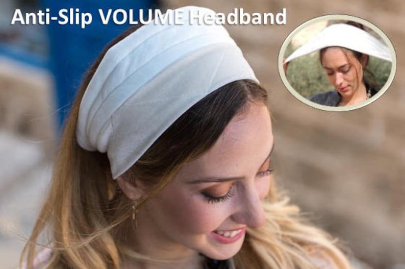 Volume & Non-Slip Headband Great under Headband, Tichel, Head Scarves, Wigs, Tichel, Head Coverings, Jewish Headcovering, Bandana image 1