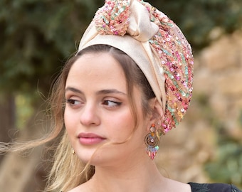 Laura Royality Gorgeous Headwrap TICHEL, Hair Snood, Head Scarf, Head Covering, Jewish Headcovering, Scarf, Bandana, Pashmina