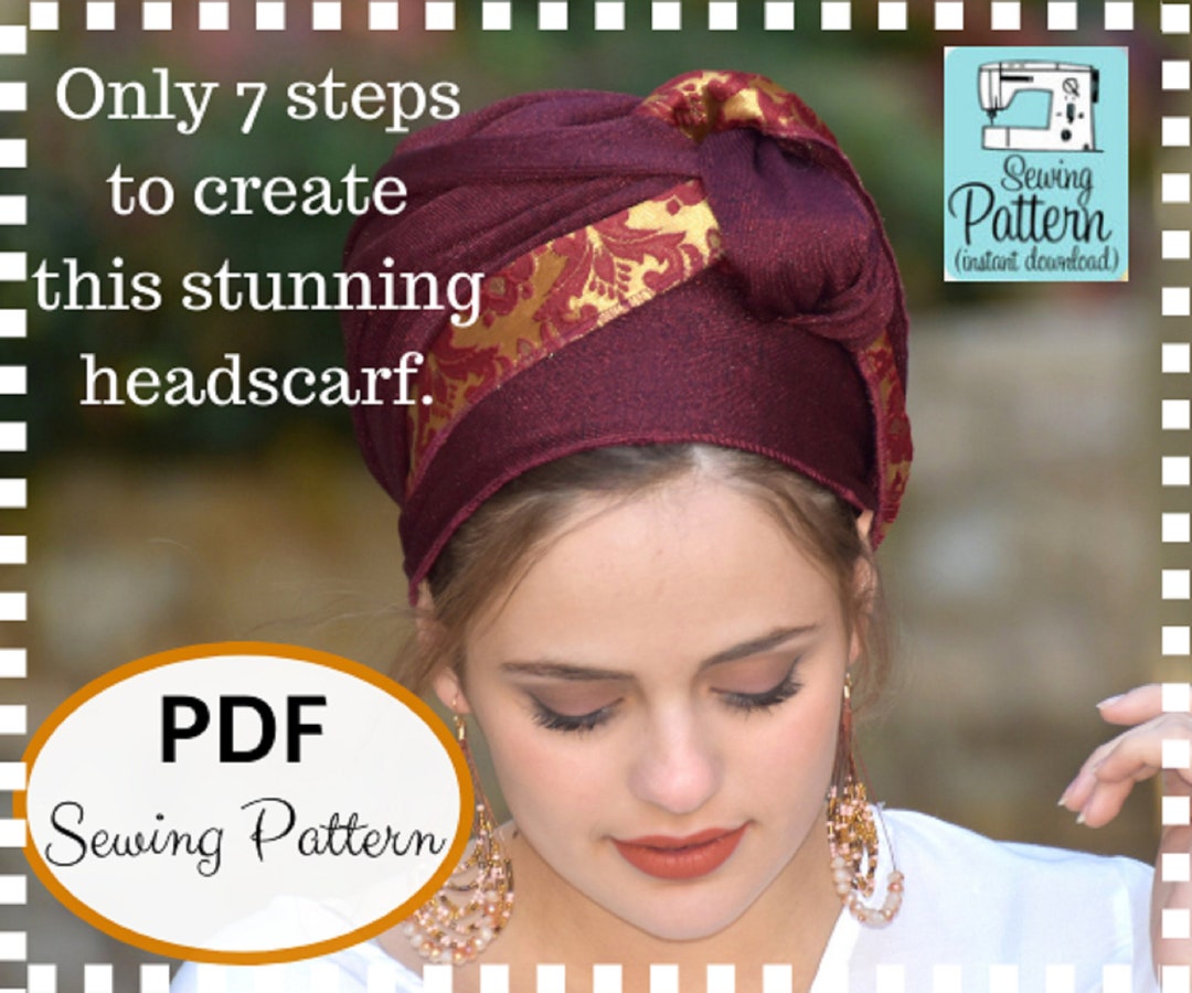 How to Sew Your Lovely Blast HEADSCARF TICHEL Snood Pattern