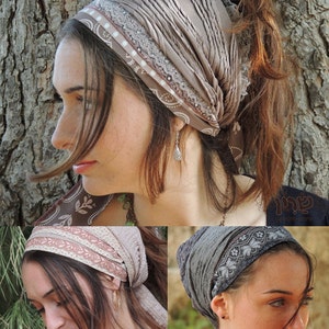Volume & Non-Slip Headband Great under Headband, Tichel, Head Scarves, Wigs, Tichel, Head Coverings, Jewish Headcovering, Bandana image 5
