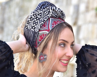 Kalla Headwrap TICHEL, Hair Snood, Chemo Snood, Head Scarf, Head Covering, Jewish Headcovering, Scarf, Bandana, Apron