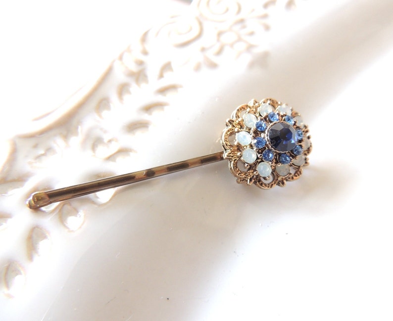 Blue Sky Antique Style Hair Pin Bridal Hairpin Jewelry Etsy