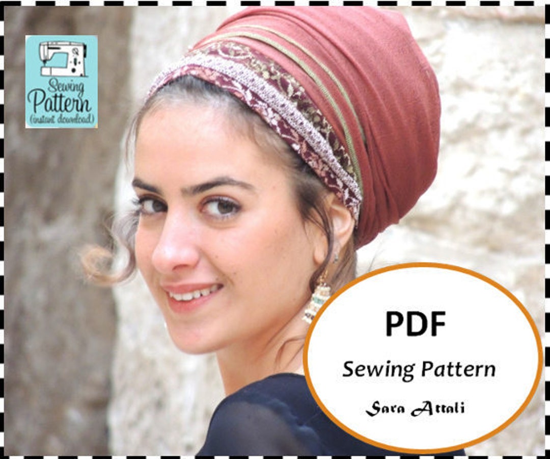 Wrap Headscarf Pattern How to Sew Your Tichel Hair Snood Head Covering