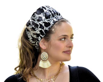 Leopard QuickBobi, Big Volume headband & Non-Slip Headband Great under Headband Tichel, Head Scarves, Head Coverings, Jewish, Scarf, Bandana