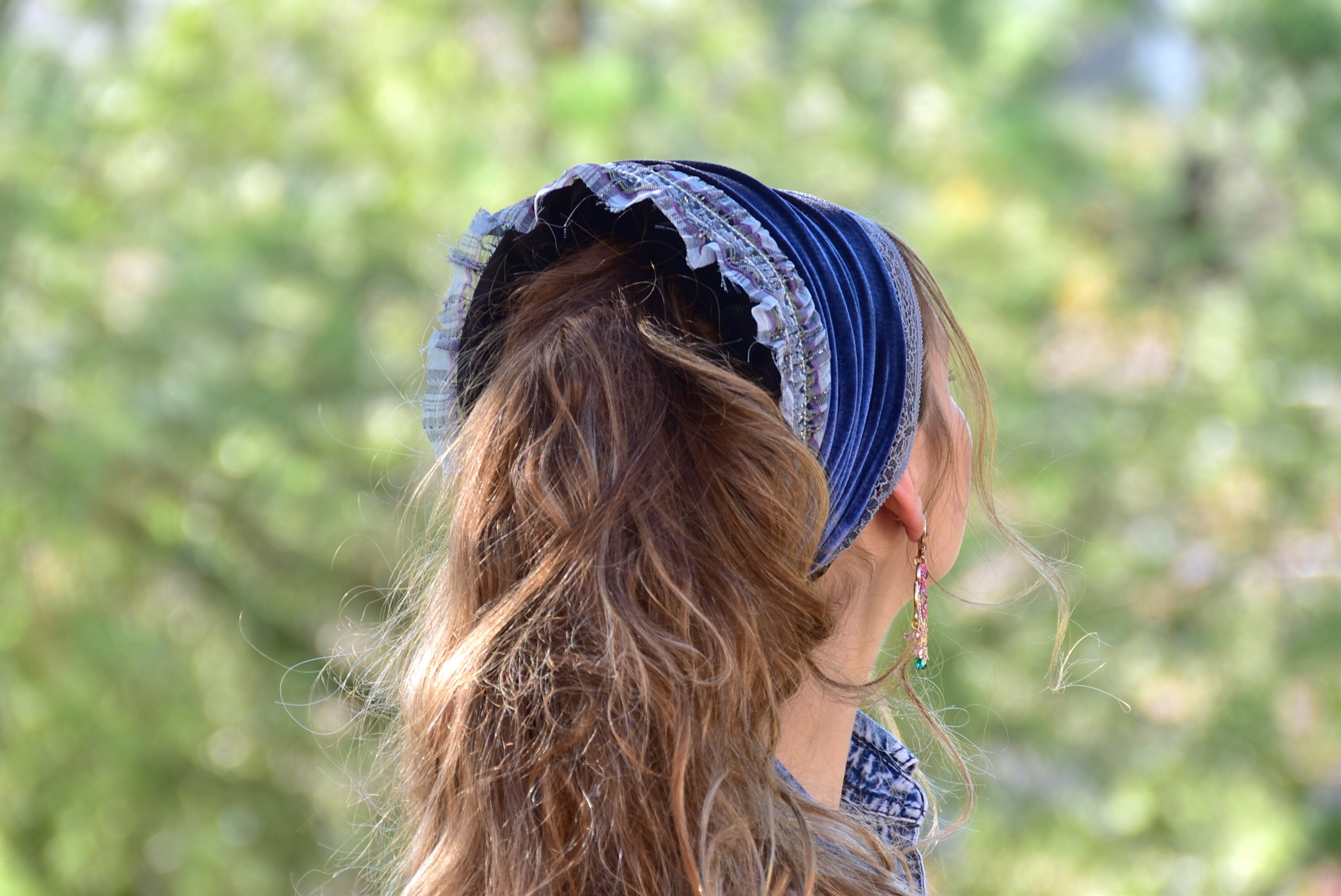 ADVA Stunning Headband bandana Headscarf Tichel Hair - Etsy Israel