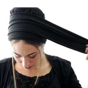 Volumizer & Volume Strip-NEW-All In One Hat, Great under Tichel, Head Scarves, Wigs, Chemo, Head Coverings Volumizing Hijab Headpiece Bun