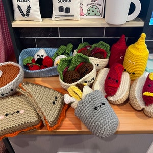 Lunch bunch bundle  // crochet food // amigurumi // play food