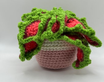 Potted coleus  // crochet flowers // amigurumi // play flowers