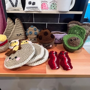 Breakfast buddies bundle  // crochet food // amigurumi // play food