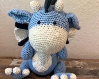 Diego el dragón // animal de ganchillo // amigurumi