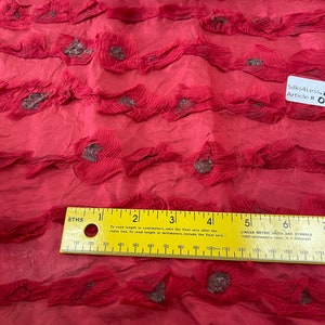 Exquisite Quality Silk Chiffon Embroidery - RED!!!