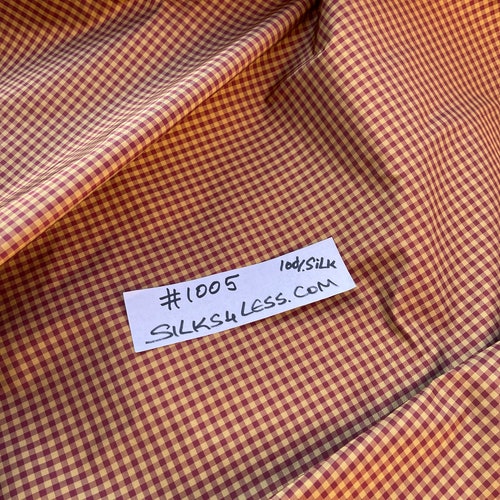 Silk Taffeta Satin Stripes Gingham Check 54 Wide Etsy