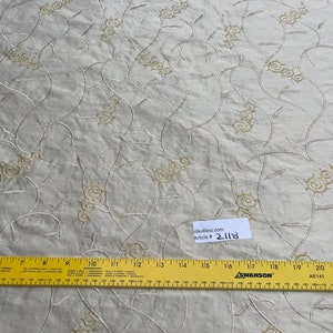 Exquisite Quality Silk Shantung Embroidery - IVORY!!!