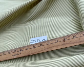 100% Silk Taffeta Stripes In GREENS/IVORY, 54" Wide, By Yard - Home Decor/Apparel!!!