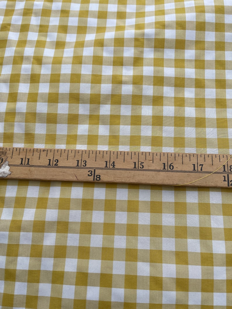 100 Silk Taffeta Gingham Check 5455 Wide by the Etsy