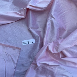 Designer Qualität Dupionseide, Hand gewebt - Baby Rosa!!!